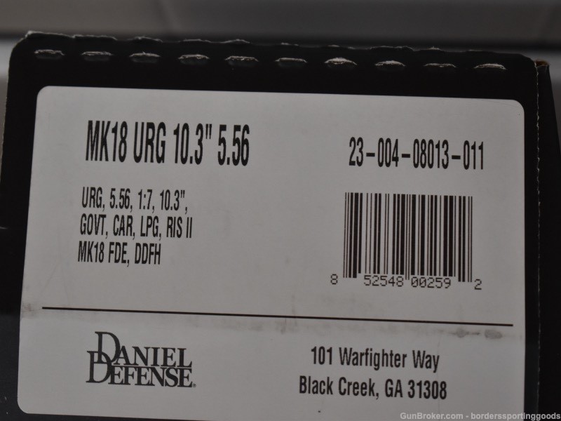DANIEL DEFENSE 5.56 NATO 10.3" MK18 AR-15 COMPLETE UPPER FDE -img-6