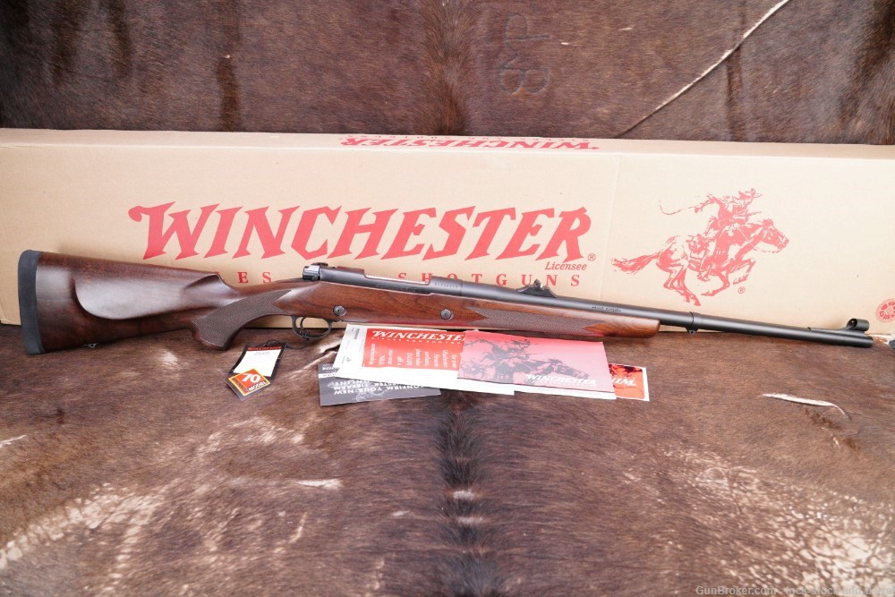 Winchester Model 70 Safari Express Classic .375 H&H MAG Left Handed Rifle  -img-6