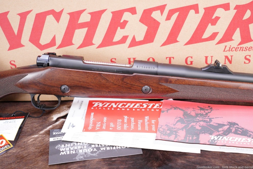 Winchester Model 70 Safari Express Classic .375 H&H MAG Left Handed Rifle  -img-4