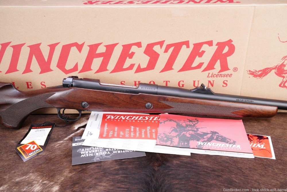 Winchester Model 70 Safari Express Classic .375 H&H MAG Left Handed Rifle  -img-2