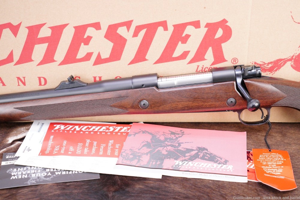 Winchester Model 70 Safari Express Classic .375 H&H MAG Left Handed Rifle  -img-9