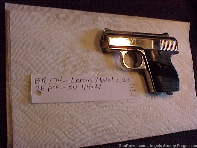 BK#174 - Lorcin Model L25 - 25 ACP Pistol-img-1