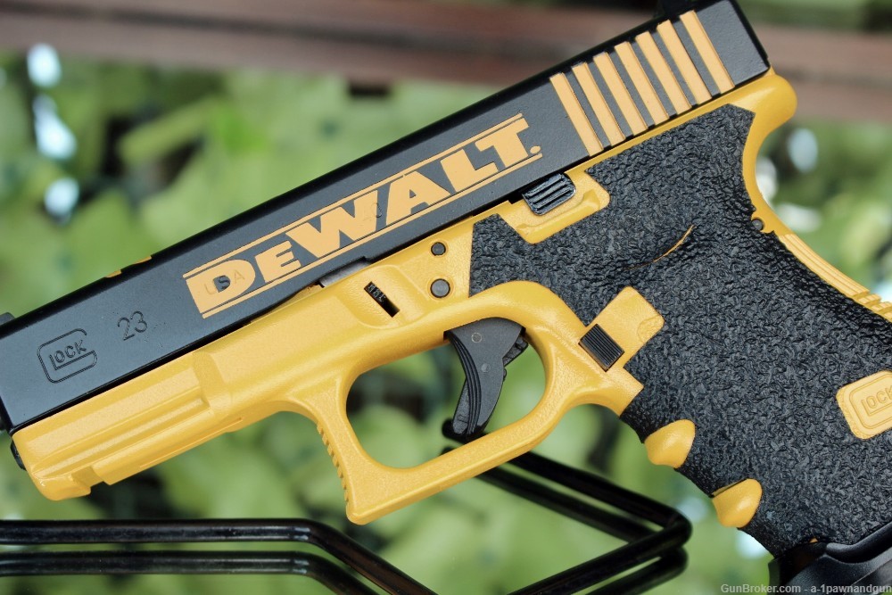Glock 23 Gen 3   DEWALT Tools Tribute Duracoat Custom w/ bag-img-4