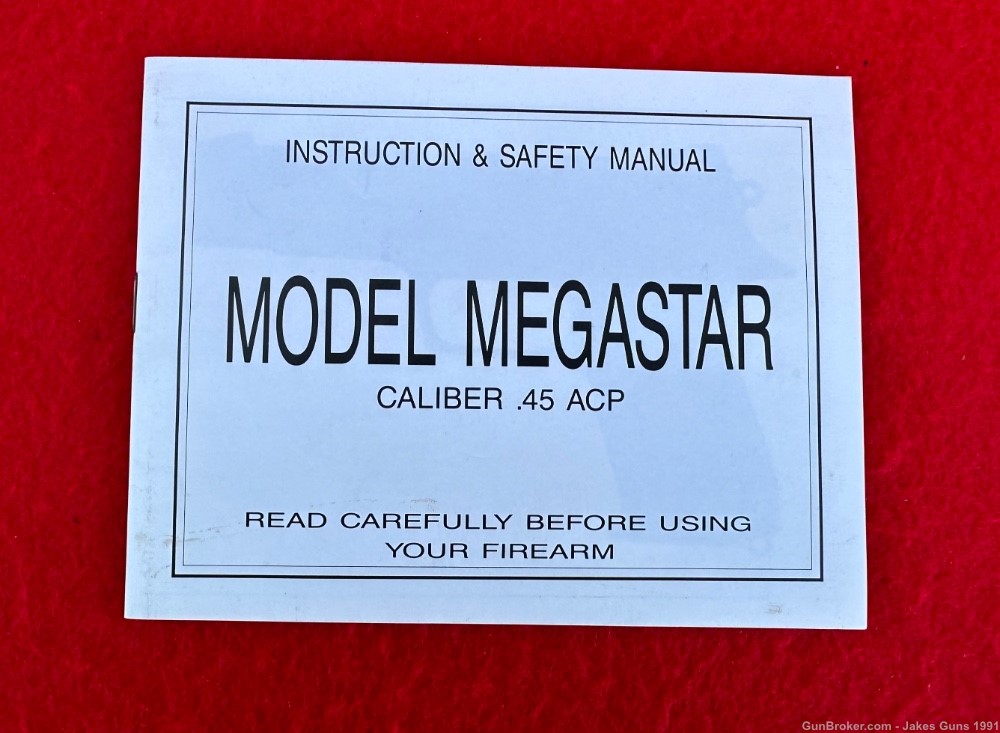 Star MEGASTAR .45 ACP Interarms Spain Semi-Auto 4.6" Pistol NEW in BOX NICE-img-29