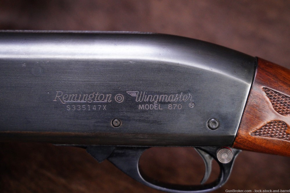 Remington Model 870 Wingmaster 20 GA 25.5” Skeet Pump Action Shotgun, 1971 -img-23