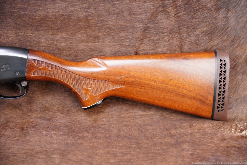 Remington Model 870 Wingmaster 20 GA 25.5” Skeet Pump Action Shotgun, 1971 -img-9