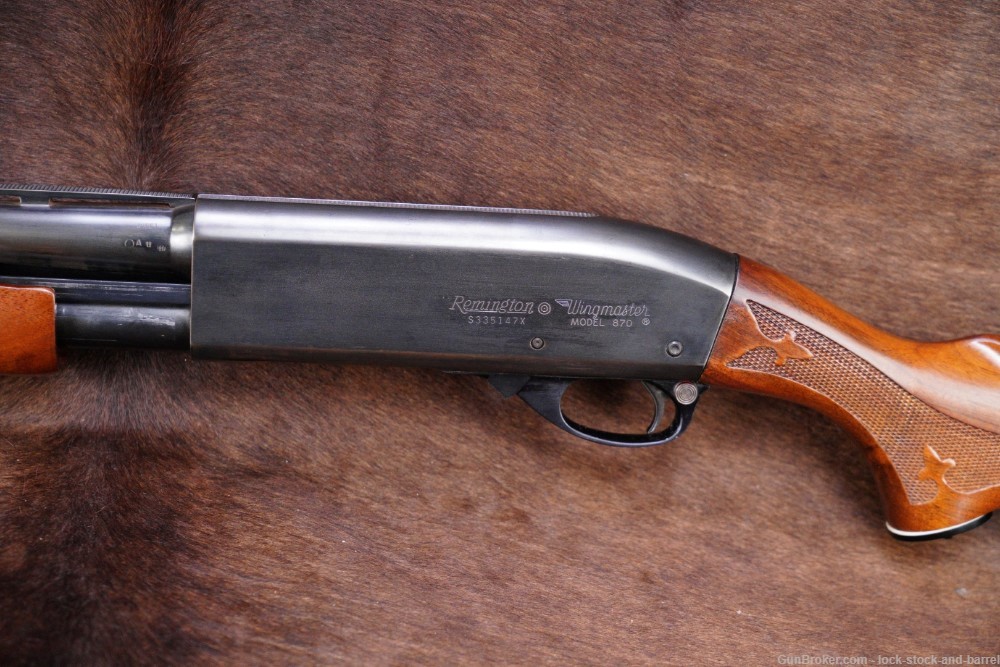 Remington Model 870 Wingmaster 20 GA 25.5” Skeet Pump Action Shotgun, 1971 -img-10