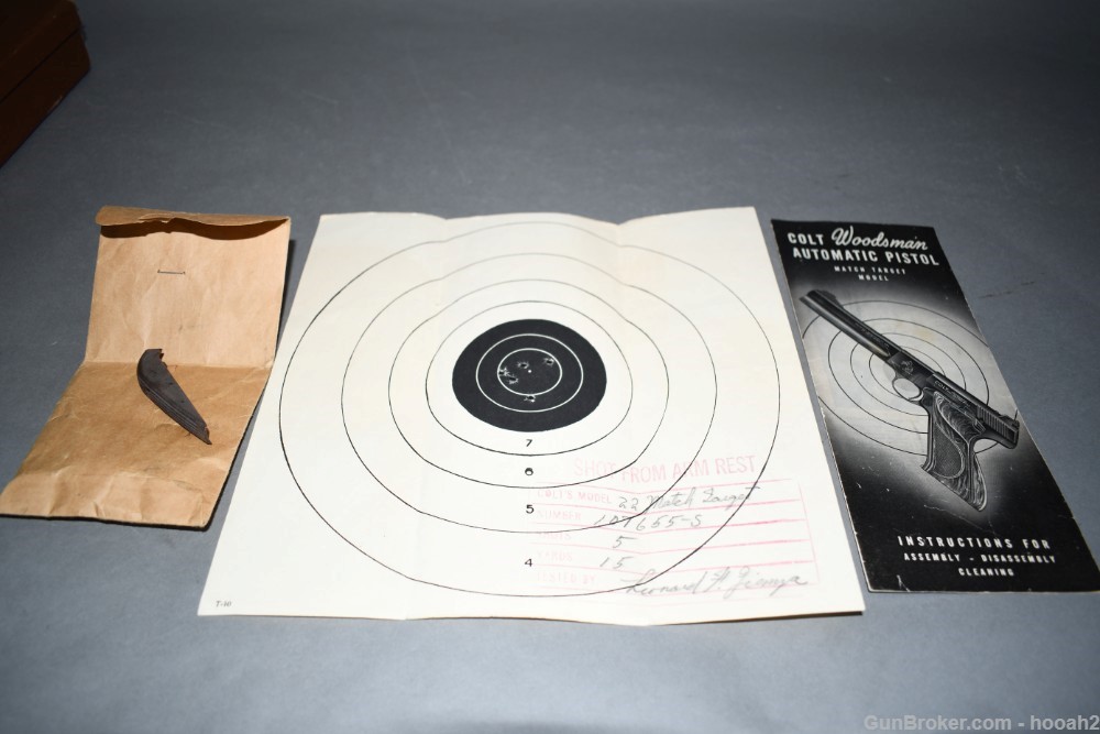 Nice Colt 2nd Series Woodsman Match Target 22 LR Pistol W Box 1952 C&R-img-47