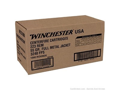 WINCHESTER AMMO LC 223REM 55GR FMJ WIN LC 1000 rnds