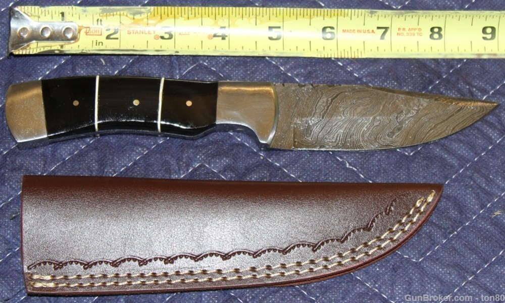 CUSTOM HANDMADE DAMASCUS  HUNTING KNIFE  SP048-img-0