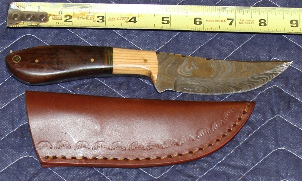 HANDMADE CUSTOM HUNTING KNIFE DAMASCUS STEEL 807-img-0