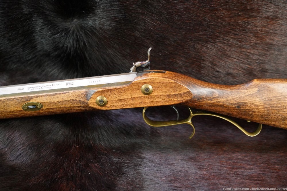 Spanish Springfield Hawken Rifle 50 Cal Percussion Muzzleloader ATF Antique-img-10