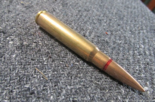 WWII GERMAN S.m.K. TROPICAL 8mm MAUSER AMMO DATED 1941-BRASS CASE-VERY RARE-img-3