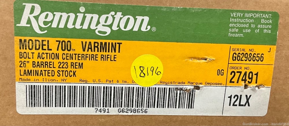Remington 700 Varmint - 1001686 - 223REM - New In Box - Unfired - 18196-img-17
