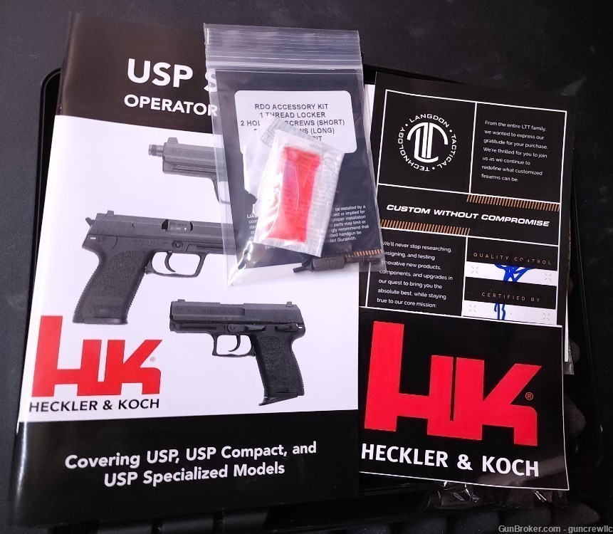 Langdon Tactical HK USP9 USP9C V1 USP 9 Compact 9mm LTT RMR Cut Layaway-img-2