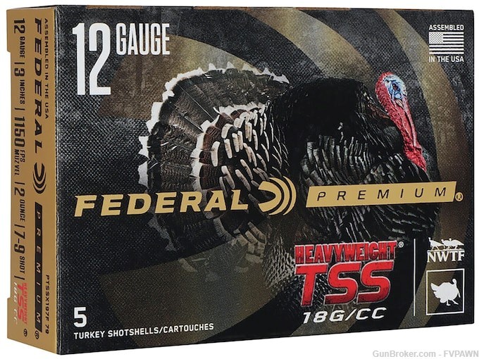 2 Boxes Federal Premium Heavyweight TSS Turkey Ammunition 12 Ga 7-9 shot-img-0
