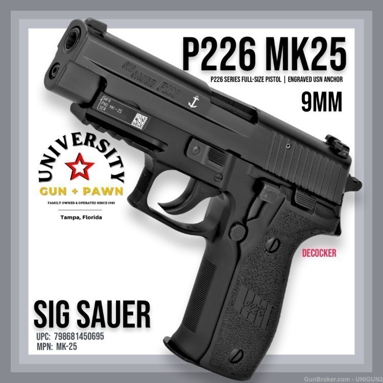 SIG SAUER P226 MK-25 MK25 Full Size 9mm Pistol MK-25-img-0