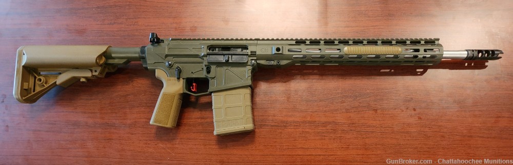 CM10 7mm-08 Rem 18" Rifle AR10 SR25 Cobalt Kinetics Green and Coyote-img-0