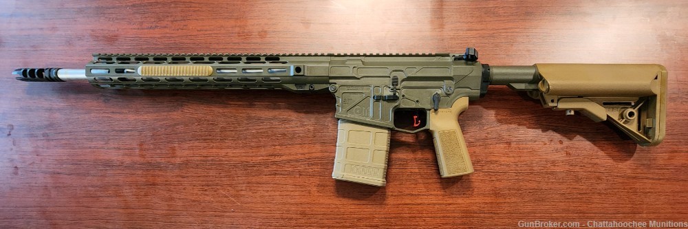 CM10 7mm-08 Rem 18" Rifle AR10 SR25 Cobalt Kinetics Green and Coyote-img-5