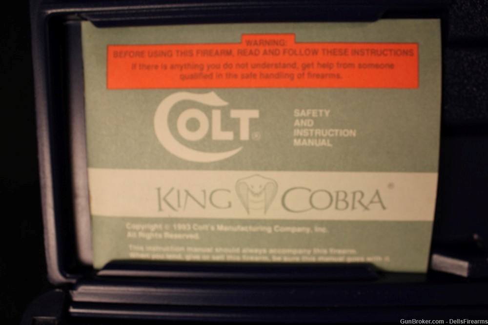 Colt King Cobra Excellent condition mfg 1994-img-5