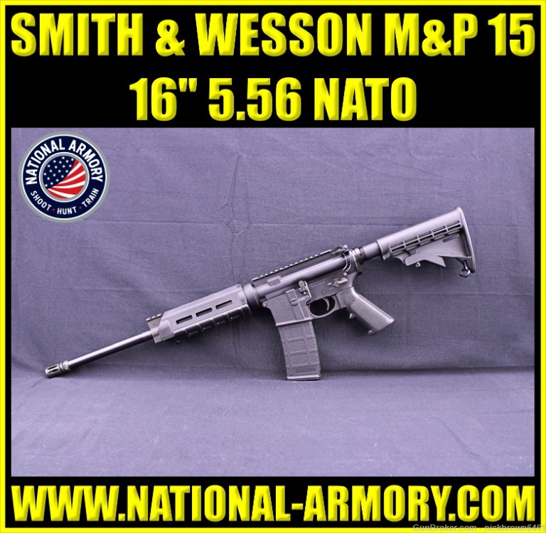 SMITH & WESSON M&P 15 5.56 NATO MAGPUL MOE M-LOK HANDGUARD OPTICS READY SW-img-0