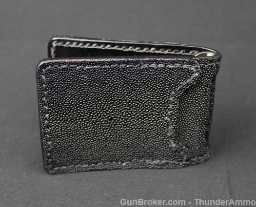 Wicho Leather Creations Stingray Skin Money Clip Billfold Wallet Cardholder-img-2