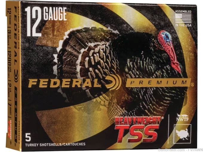 2 Boxes Federal Premium Heavyweight TSS Turkey Ammunition 12 Ga-img-0