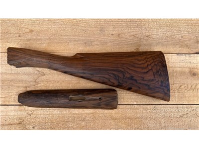 Winchester Model 21 Walnut Stock Set  Semi-Inleted Gorgeous Grain