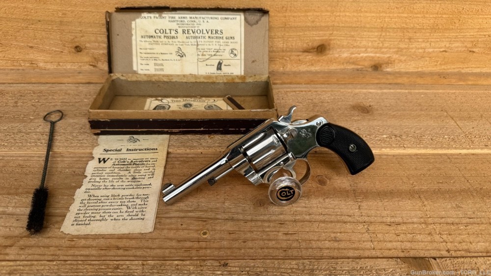 Colt Pocket Positive Mfg'd 1920 w/Original Box & Papers-img-0