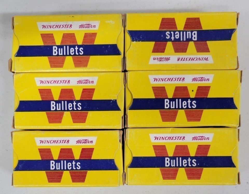 Vintage Winchester Western 25acp 50gr lot of 275 projectiles-img-1