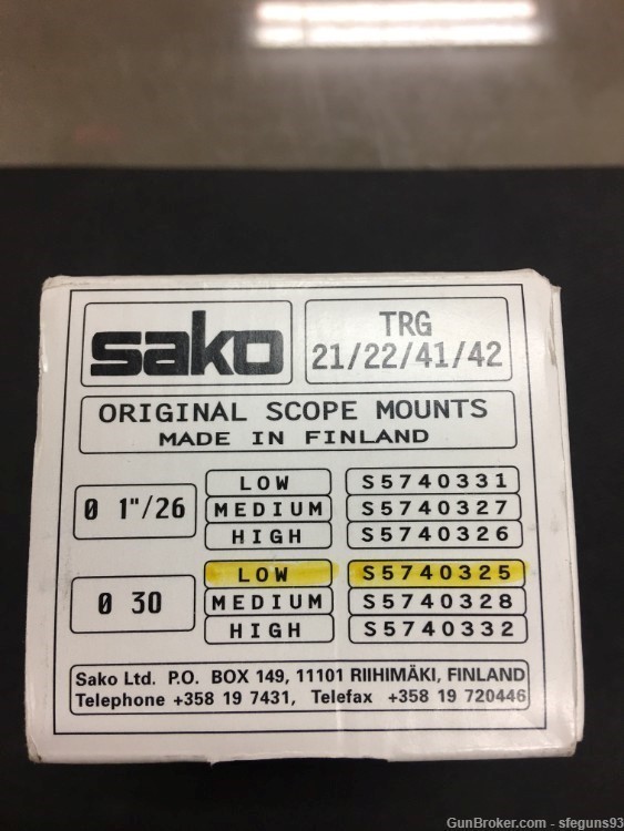 Sako Scope mount 30mm low QD-img-2