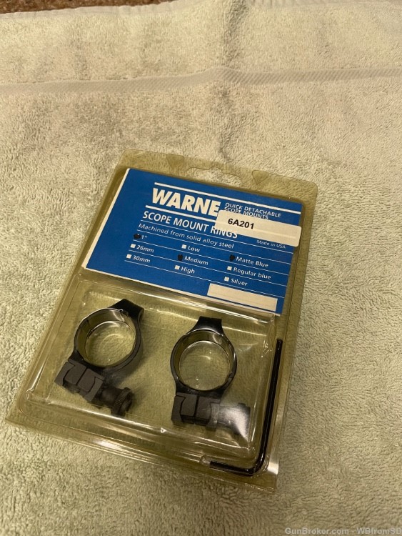 Classic Warne 1 inch scope rings-img-2