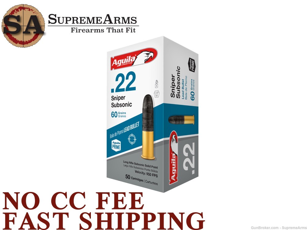 Aguila Sniper Subsonic 22 LR Ammo-img-0