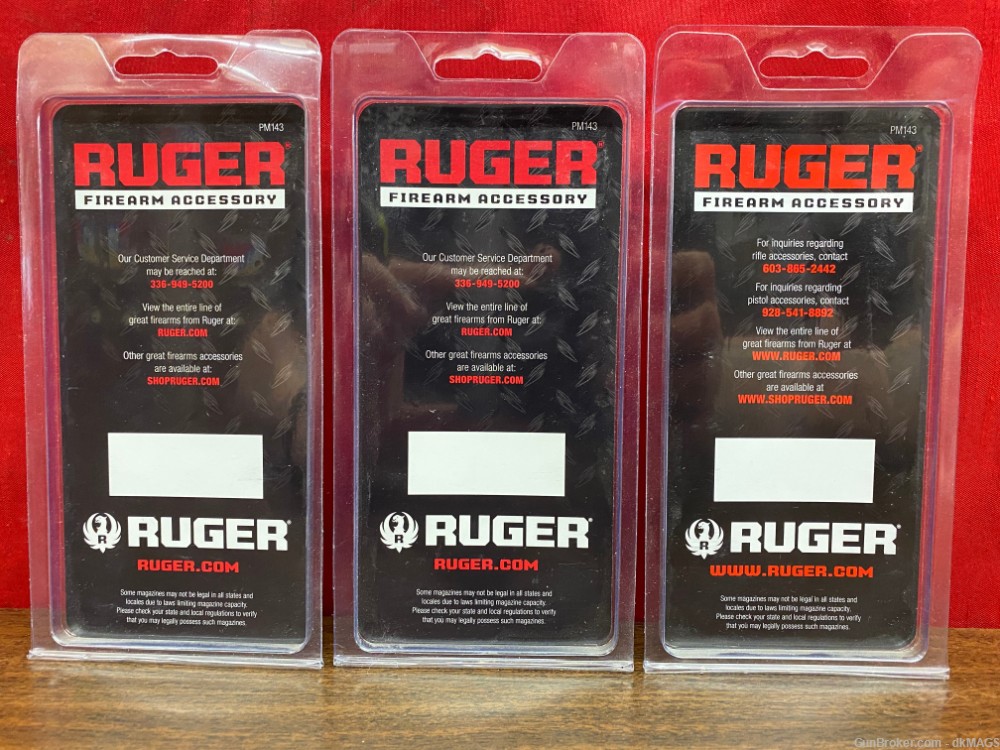 3 Ruger Mark III .22LR 10rd Magazines Mags Clips Blued-img-8