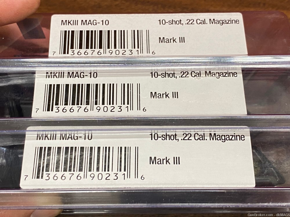 3 Ruger Mark III .22LR 10rd Magazines Mags Clips Blued-img-7