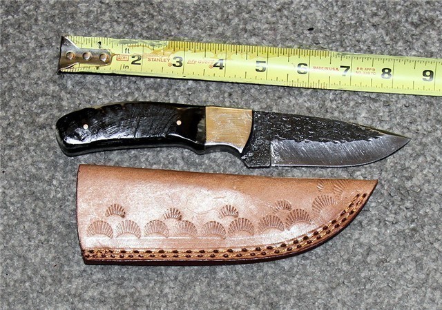 HANDMADE CUSTOM HUNTING KNIFE CARBON STEEL MS1027-img-0