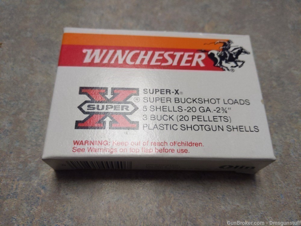 Winchester 20ga 2.75" 3 Buckshot 5/bx-img-0