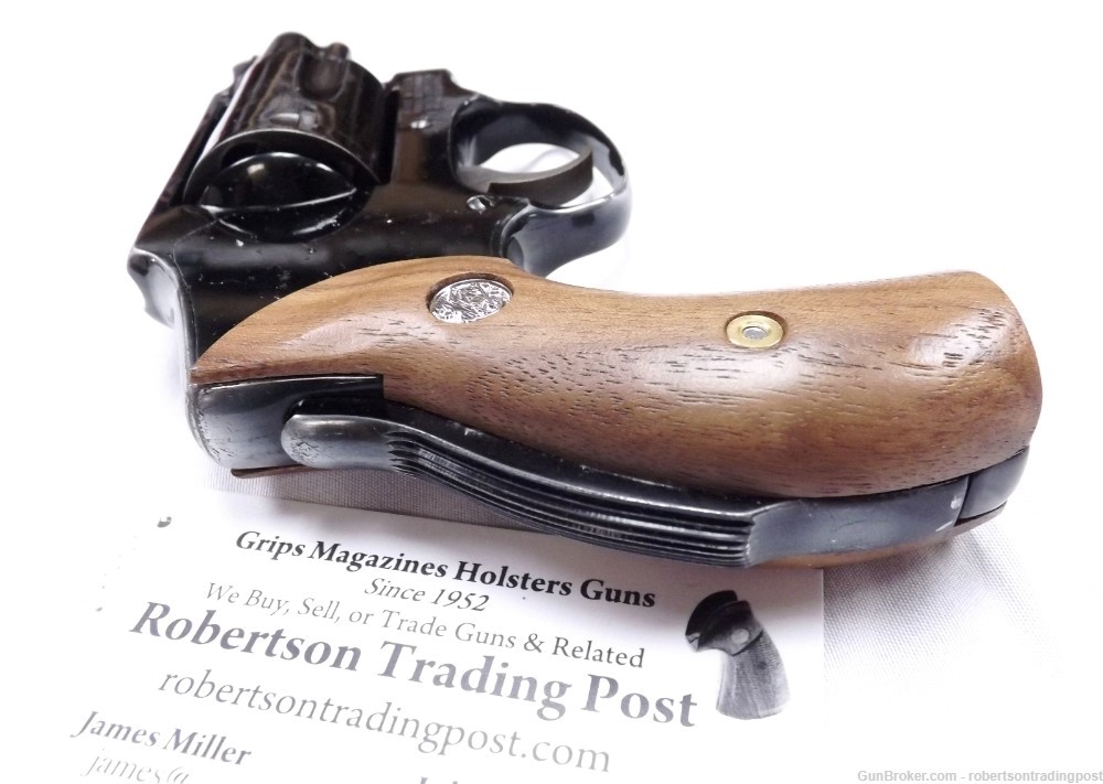 Herretts Walnut Grips Smith & Wesson 40 42 Centennial Revolvers High Horn-img-8