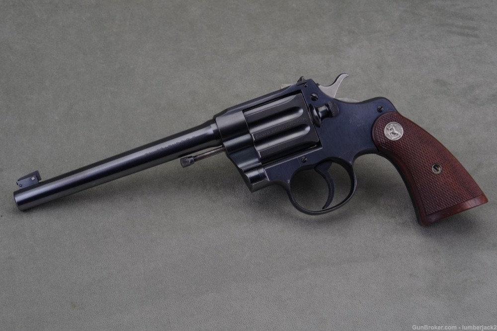 Exceptional & Scarce 1939 Colt Camp Perry .22LR 8'' Blue Short Action 99%-img-0