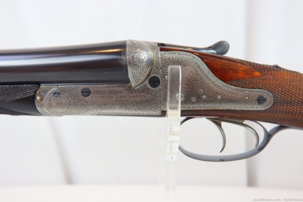 CHARLES LANCASTER 12G ASSISTED OPEN BACK ACTION SIDELOCK EJECTOR-img-5