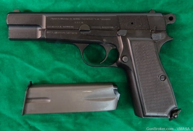JRB 1302  Argentine Browning Hi-Power 9mm Semi-automatic Pistol-img-0