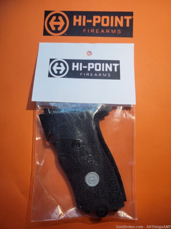 Hi-Point JCP 40 JHP 45 JXP 10 New StyleFactory Black Grips with medallions -img-0