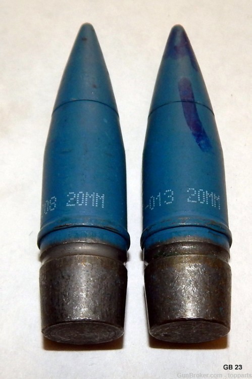 2 PCS M-61 20MM Cannon Barrel Projectile Inert-img-0