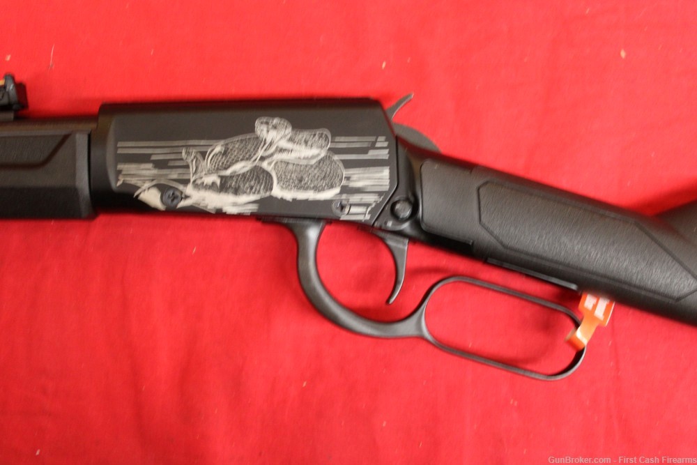 Rossi Rio Bravo Lever Action Rifle, 22LR w/Snake engraving on Receiver-img-2