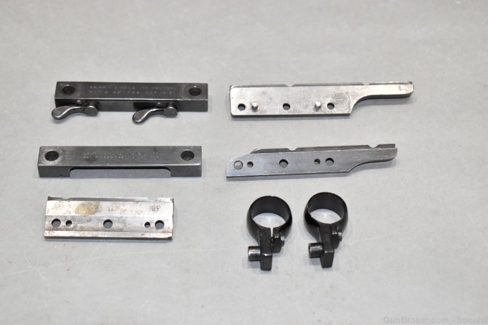 Small Lot Griffin & Howe Scope Mounts Parts W Unmarked High Quality Mounts-img-0