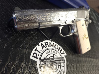 Colt 38 super engraved PENNY AUCTION!!! No Reserve