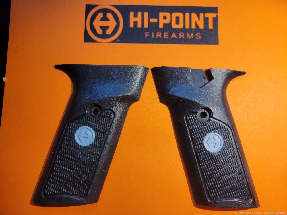 Hi-Point JC 40 JH 45 JX 10 Factory Black Grips with Medallions - Brand New-img-1