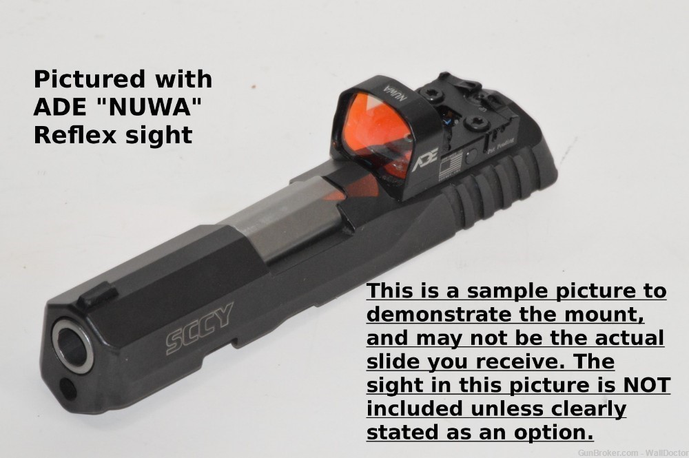 SCCY CPX-2  enhanced slide & parts , milled 4 RMSC, Romeo Zero, style sight-img-6