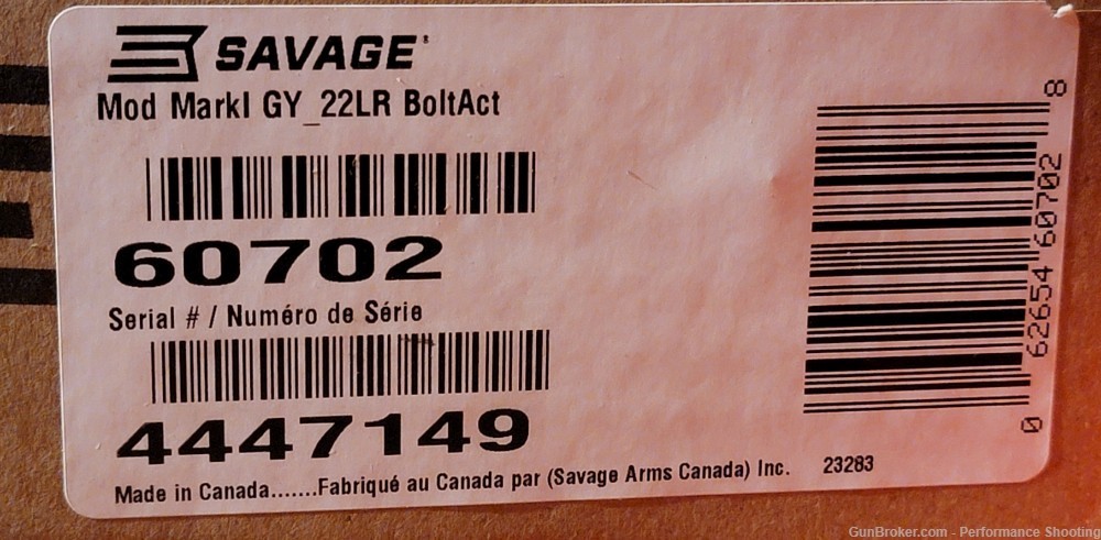 Savage Mark I GY 22LR Compact 19" Barrel-img-7