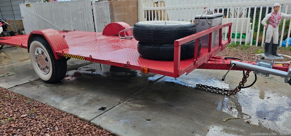 RV Trailer 15Ft 100% Steel with wall tires-img-1